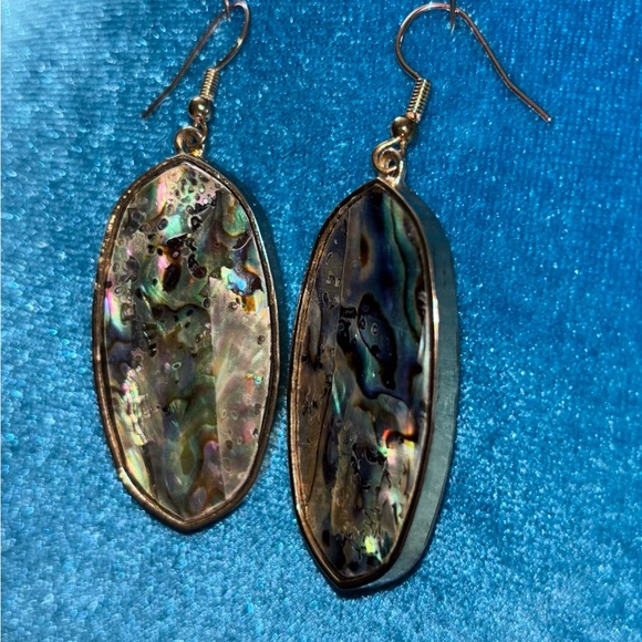 Elegant Abalone Shell Earrings - Picture 3 of 6